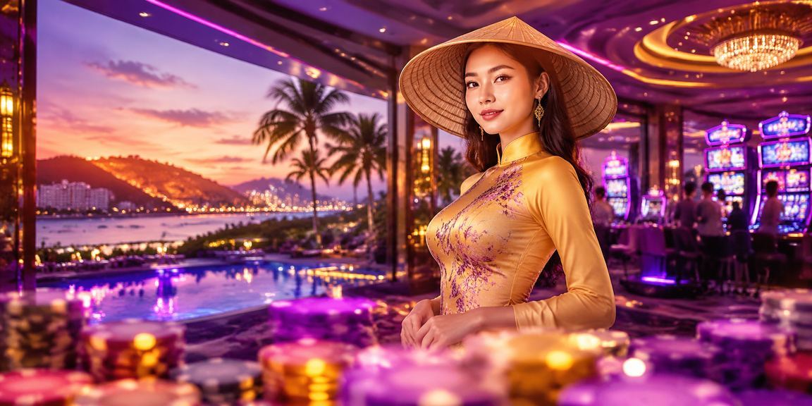 Trò chơi slot tại Mũi Né với nón lá Việt Nam truyền thống